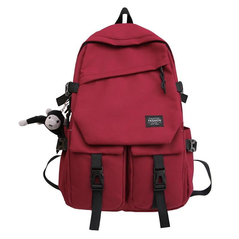 

Чоловічий шкільний рюкзак великої місткості для учнів середньої школи червоний