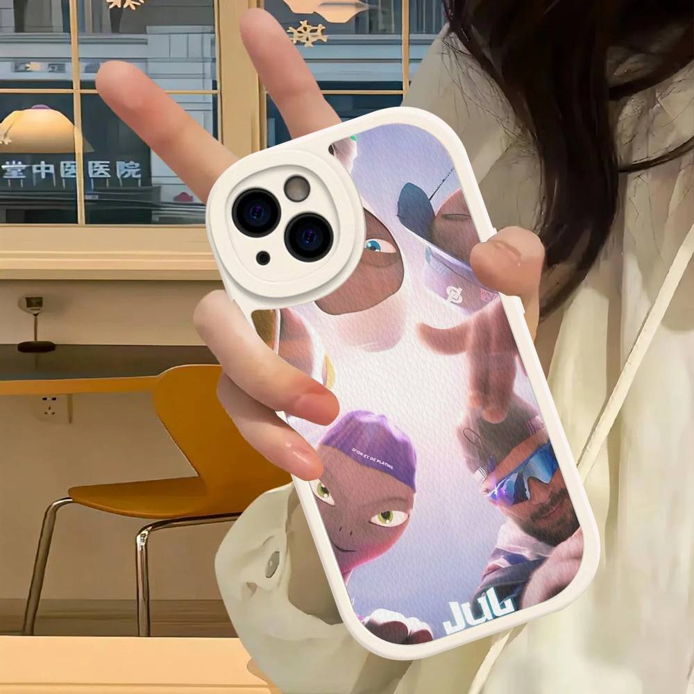 Rapper J-JuL C'est Pas Des Lol Phone Case For IPhone 16 15 14 13 12 11 Pro Max Plus Soft Leather Cover