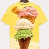 Herren Mode 3D Gedrucktes Herren T-Shirt Rundhals Kurzarm Trendige Streetwear