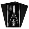 Stainless Steel Nail Care Set: Clipper, File, Cuticle Nipper, Ingrown Corrector, Pliers, Knife