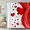 1ks sprchový závěs na Valentýna ve tvaru srdce   -   S háčky Voděodolný Odolný proti plísním Snadná instalace Omyvatelný