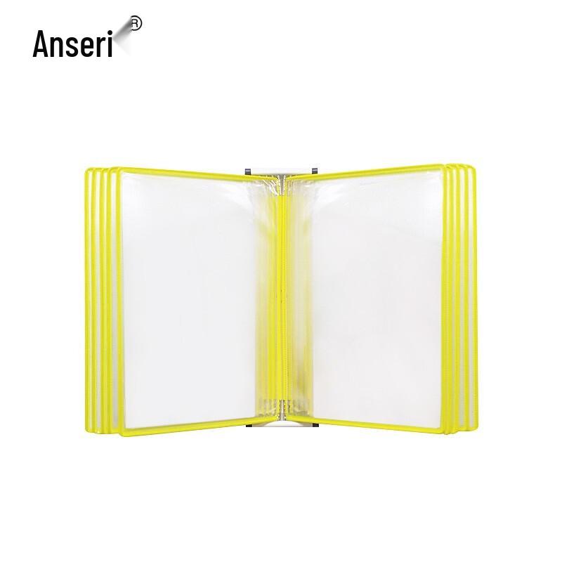 Ansellry Magnetic A4 Wall-Mounted Flip Document Display Rack