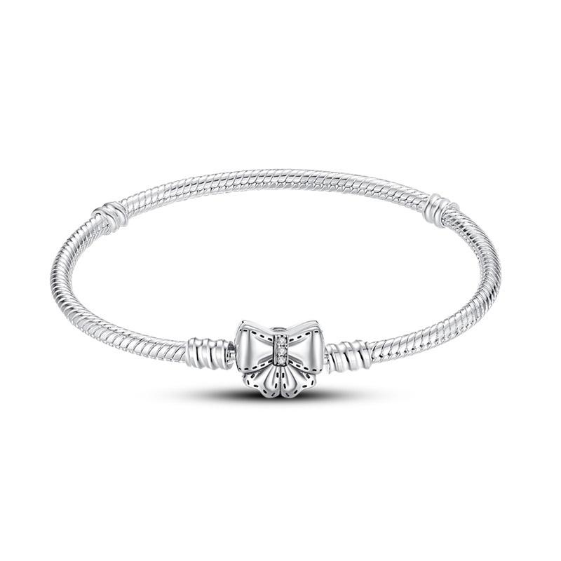 Bracelet Silver 925 Original Cute Cat Luminous Butterfly Tree of Life Bracelets Fit DIY Charms Beads Jewelry Gift Making