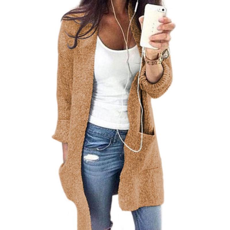 long tan cardigan sweater