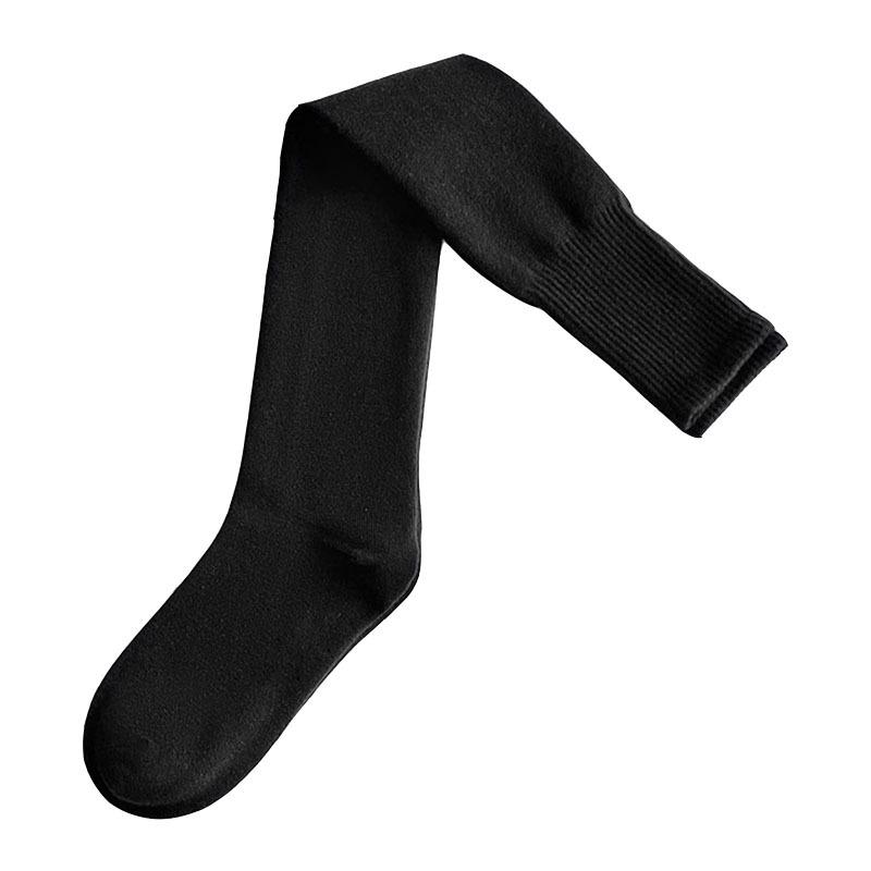 Knee Socks Children Autumn And Winter Thickened High Tube Wool Warm Knee Socks Solid Color Versatile High Waist Non-Slip Stockings