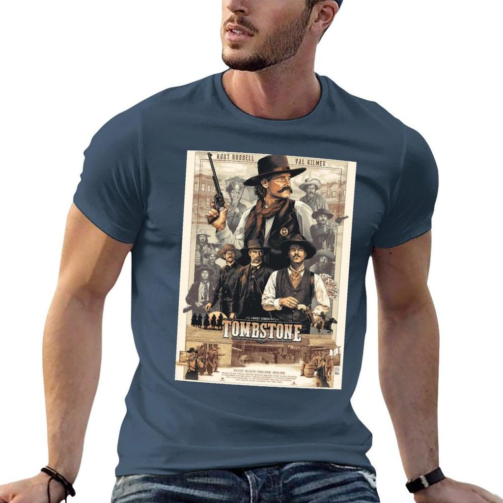 Tombstone Movie Poster Tshirt Cotton Tshirt 100 Funny T Shirts Unisex Funny T Shirts Cotton Tshirt