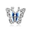 925 Silver Blue Charms Murano Glass Star Octopus Beads Pendant Bracelets Necklaces Womens DIY Jewelry Gift