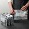Zipper-style Thickened Aluminum Foil Sealed Cold Bag; Home Freezer Food Preservation Bag; Environmental Food Packaging Bag.