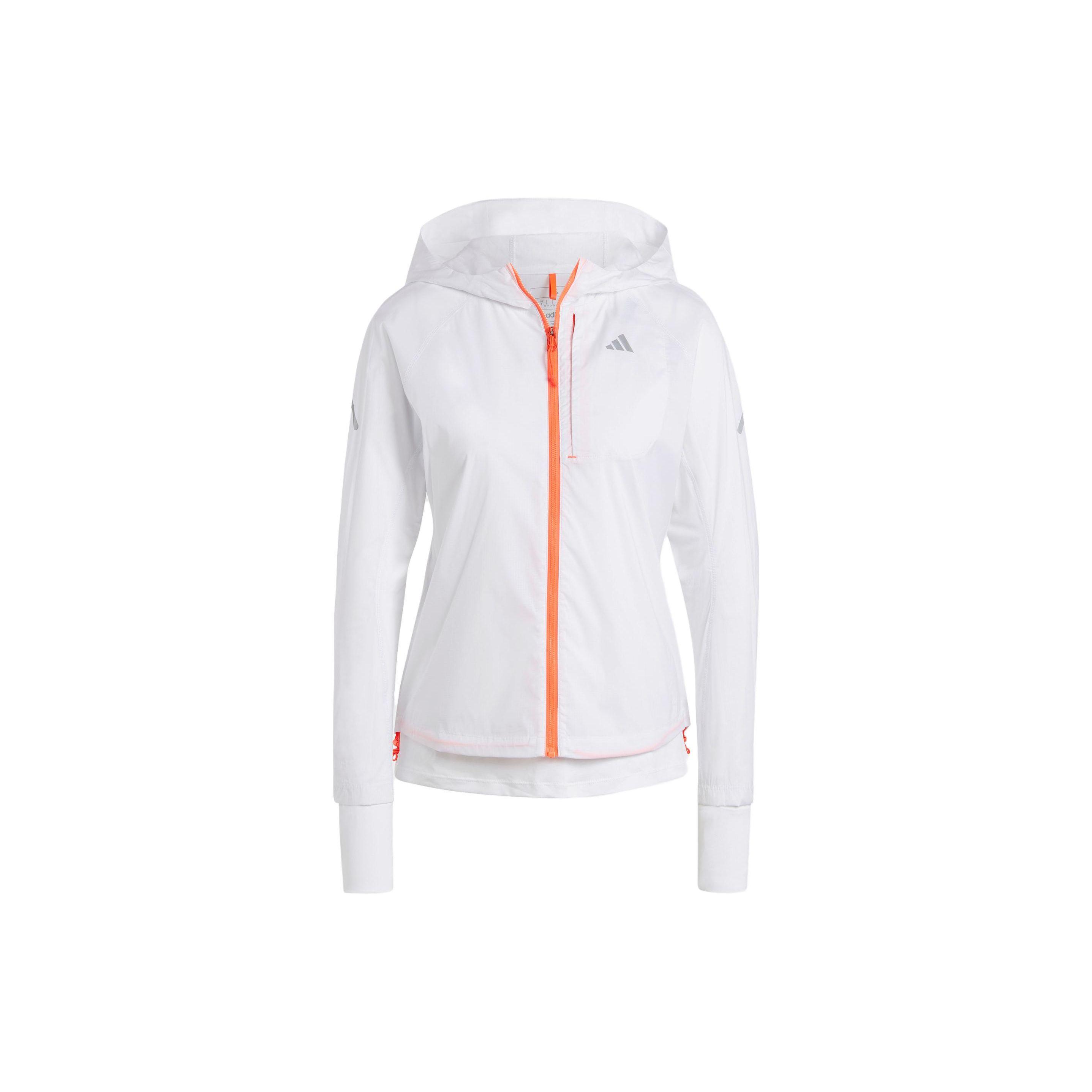 

Adidas Женская куртка с капюшоном с принтом логотипа Белая куртка HY2517 L