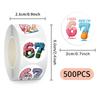 500 Stück Rolle Sechs Sieben Rolle Aufkleber Graffiti Lustig Anime Aufkleber DIY Spielzeug Laptop Telefon Gepäck Kühlschrank Auto Wasserdicht Kinder Geschenke