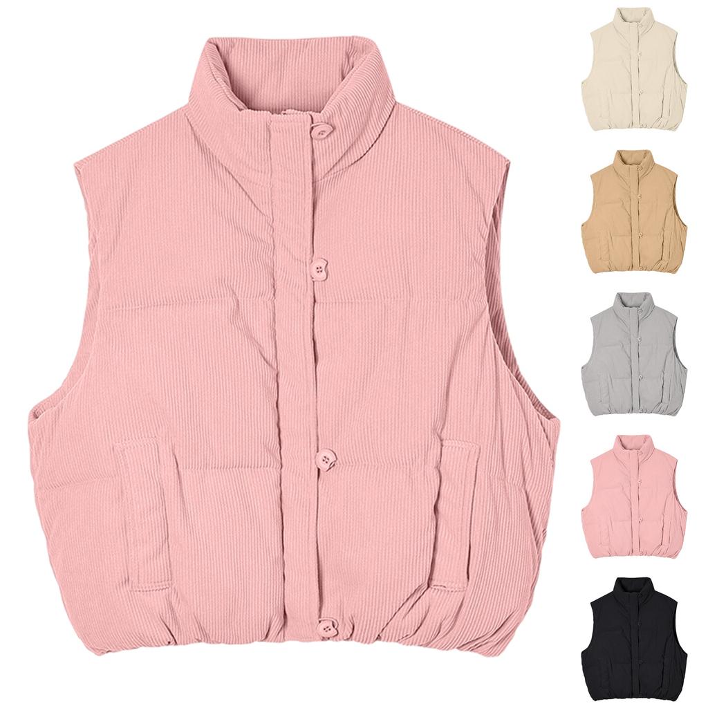Women's Short Loose Versatile Fashion Corduroy Vest Vest