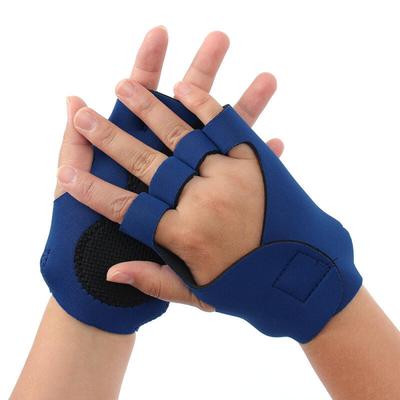 Power Up Non-Slip Men's Gym Gloves (2 Pairs, Blue)