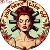Vintage Redhead Woman Metal Tin Sign Retro Wall Art Home Bar Cafe Decor