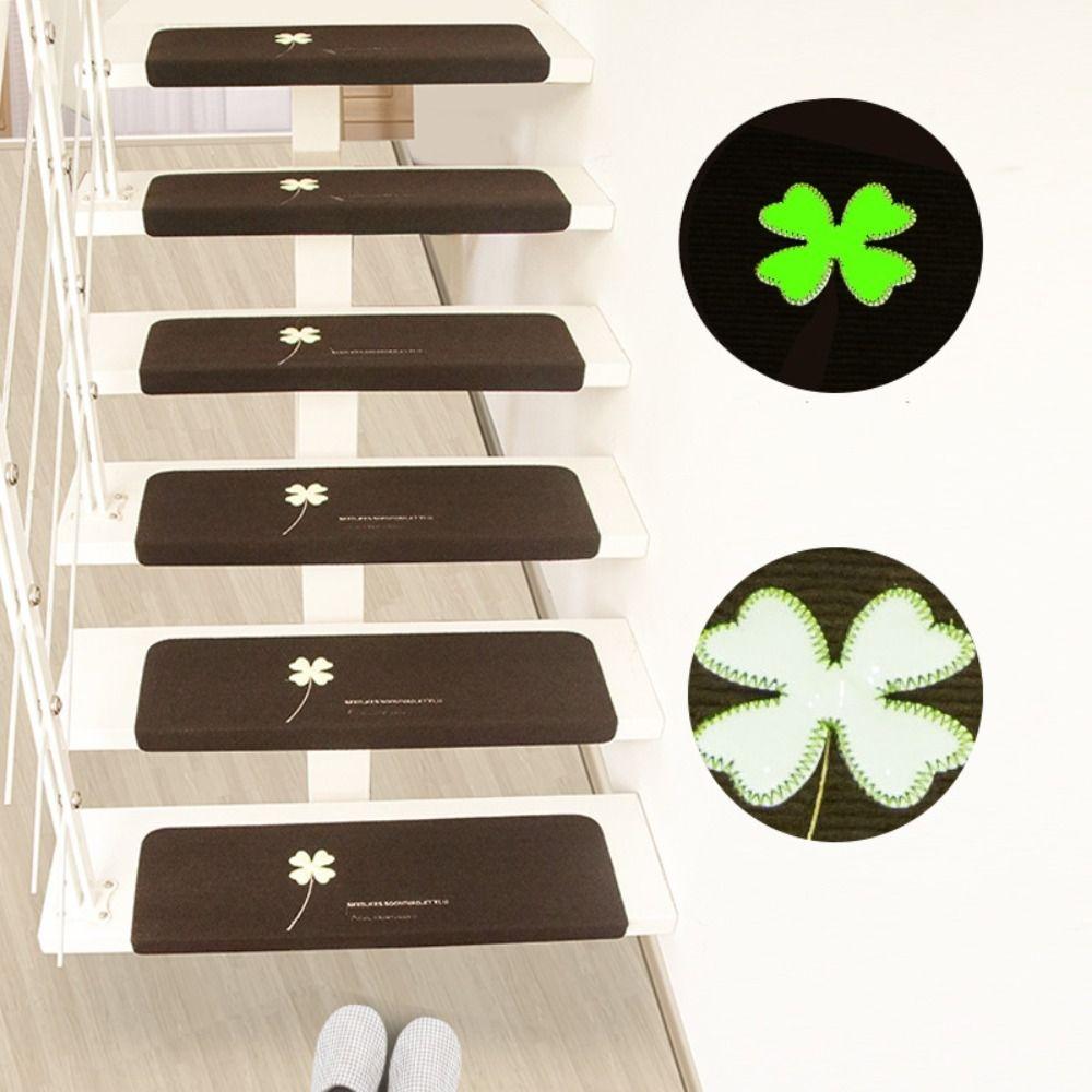 

Домашний декор Противоскользящий Защитный Напольный Самоклеящийся Накладка на Ступень Коврик для Ступени Ковер Коврик для Лестницы Напольный Коврик 55cm-Dark coffee-Style A