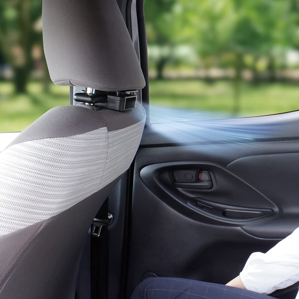 Tsuchiya Yac Car Neck Spot Approximately Fan, Black, 1.8m Long, DF-64