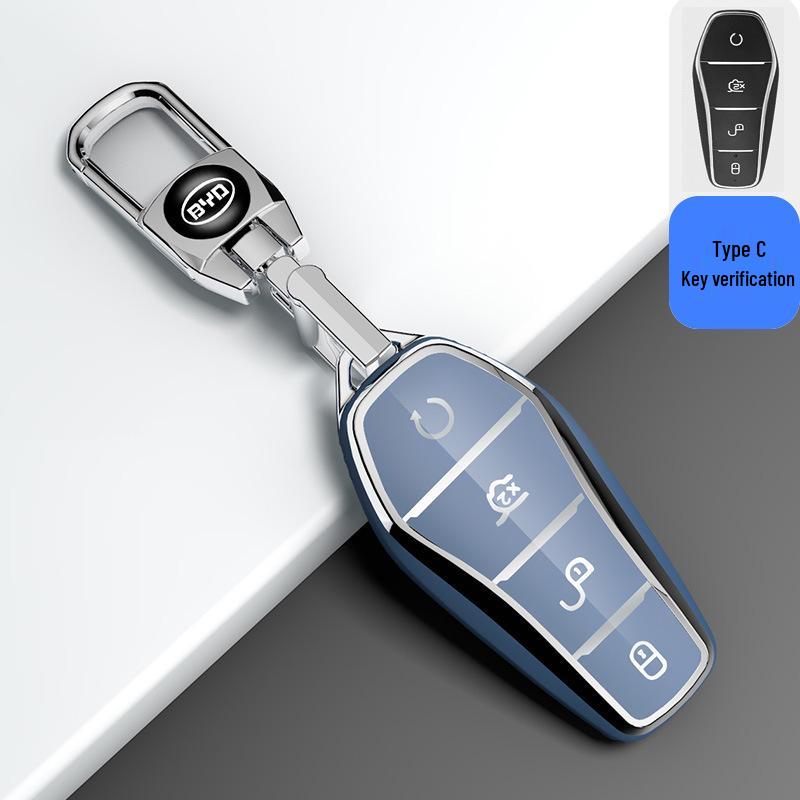 Compatible Key Cover for BYD Han EV, Tang DM/MAX, Song Pro, Qin PLUS, Yuan Models - Women’s Shell Buckle Bag