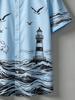 Digital Print - Men's Short Sleeve Shirt, Summer Short Sleeve Shirt for Men, Hawaiian Style, Digital Print, Youthful Beach Casual, Men's Top -