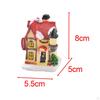 Light Up Christmas Village House Decoration Building Figurine Micro Landscape Home Decor