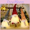 Sprankelende Kerstdecoratie Met Verlichting Feestelijke Rudolph Pluche Pop Voor Feestelijke Vreugde