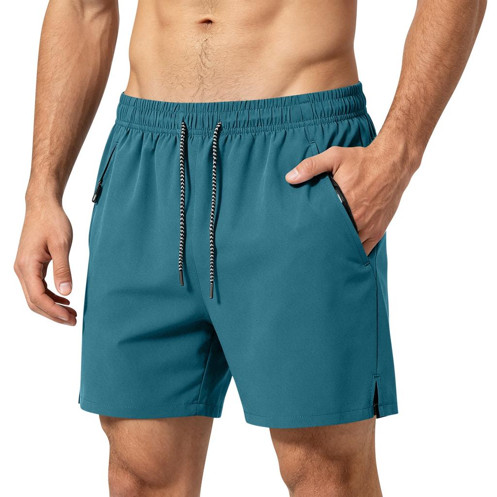 Men's Quick-Dry 5-Inch Shorts Loose Fit Stretch Casual Athletic Training Shorts for Gym Running