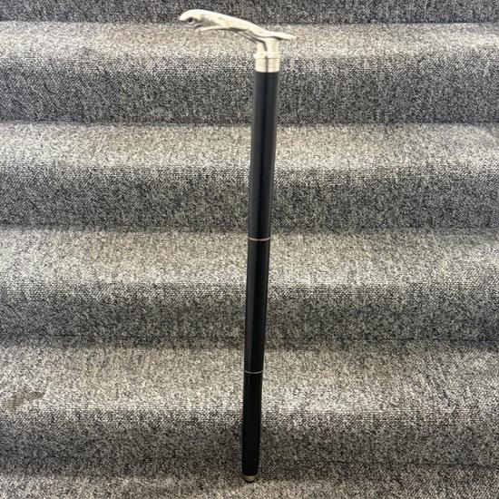 Classic Style Jaguar Handle Black Wooden Walking Stick Cane
