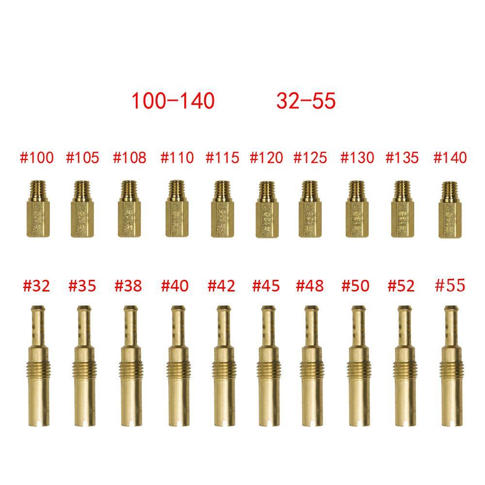 20PCS Modification Accessories Main Jets Yellow Slow Pilot Jets for PWK/PWM/PE/PD/FCR/PJ