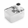 Ceramic Cat Water Fountain with Stainless Steel Circulation