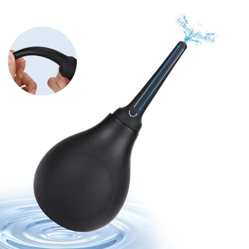 Ninonly Enema Device, Multi-Purpose Irrigator, 280ml Large Capacity, Backflow Prevention Function, Manual Pump, Lotion Injector, Syringe, Unisex, Sili