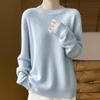 Women Sweater 100% Wool TIDENOVEL O-neck Knit Pullover Thick Winter Jumpers Female Knit Tops