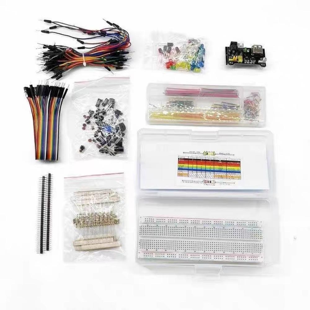 Electronic Components Kit Pack Starter DIY Project For Arduino UNO R3 Common Capacitors Resistors Capacitors 830-well Breadboard