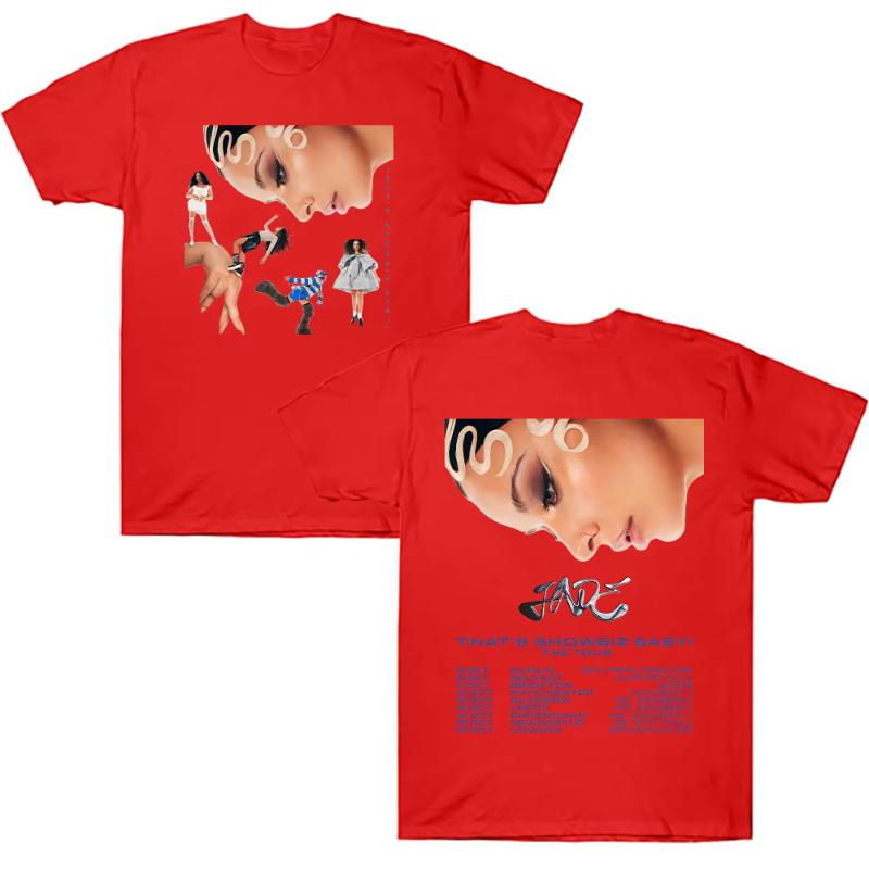 

Jade Thats Showbiz Baby Tour 2025 Tees Jade Thirlwall Fashion Aesthetic Tshirts Harajuku Comfortable Cotton Tshirt Unisex Top 4XL