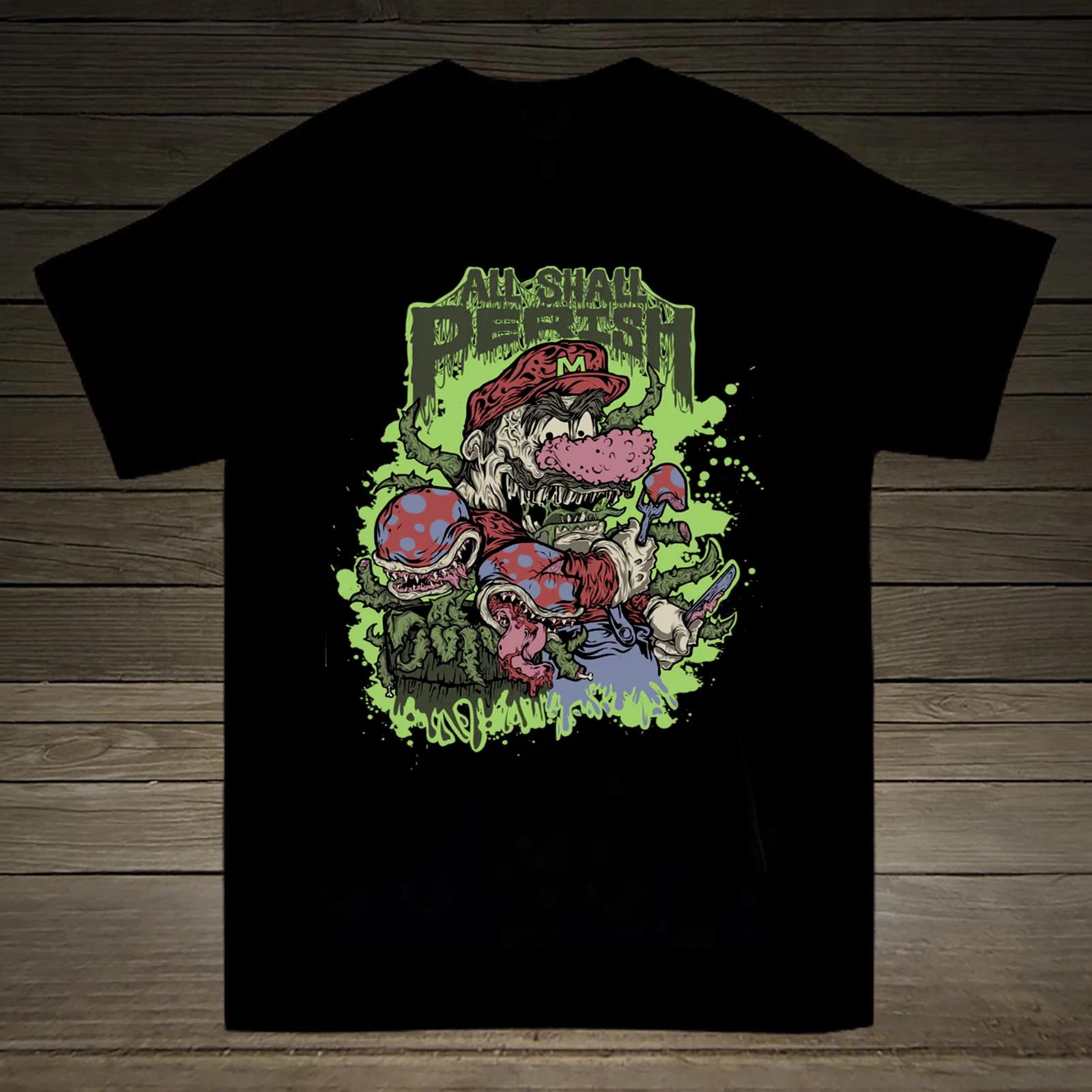 All Shall Perish Band Album Heavy Cotton Black T Shirt All Size For Fans CM666 XXXL