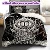 Thorn Gothic Dark Pattern Bedding Quilt Set Quilt Cover Pillowcase Home Decoration Birthday Gift (1 * duvet cover + 2 * pillowcase, without core)