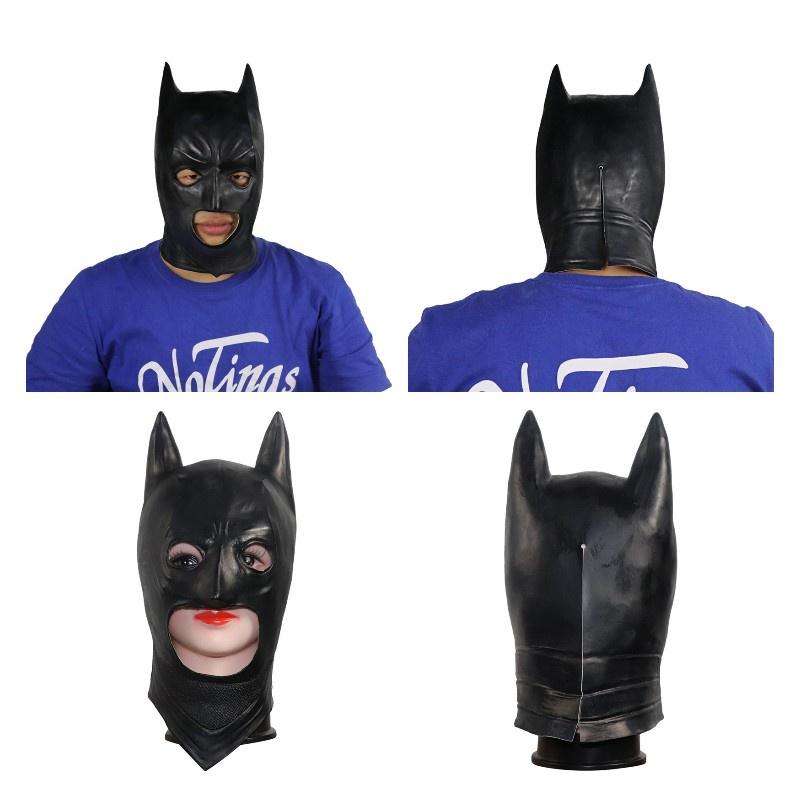High-end Movie Classic Headgear Black Night Prince Latex Batman Mask Dark Knight Theme Prank Mask