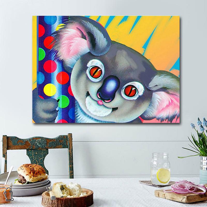 

5D DIY Алмазная вышивка Продажа Коала Полный круглый стразы Алмазная картина 20X30CM