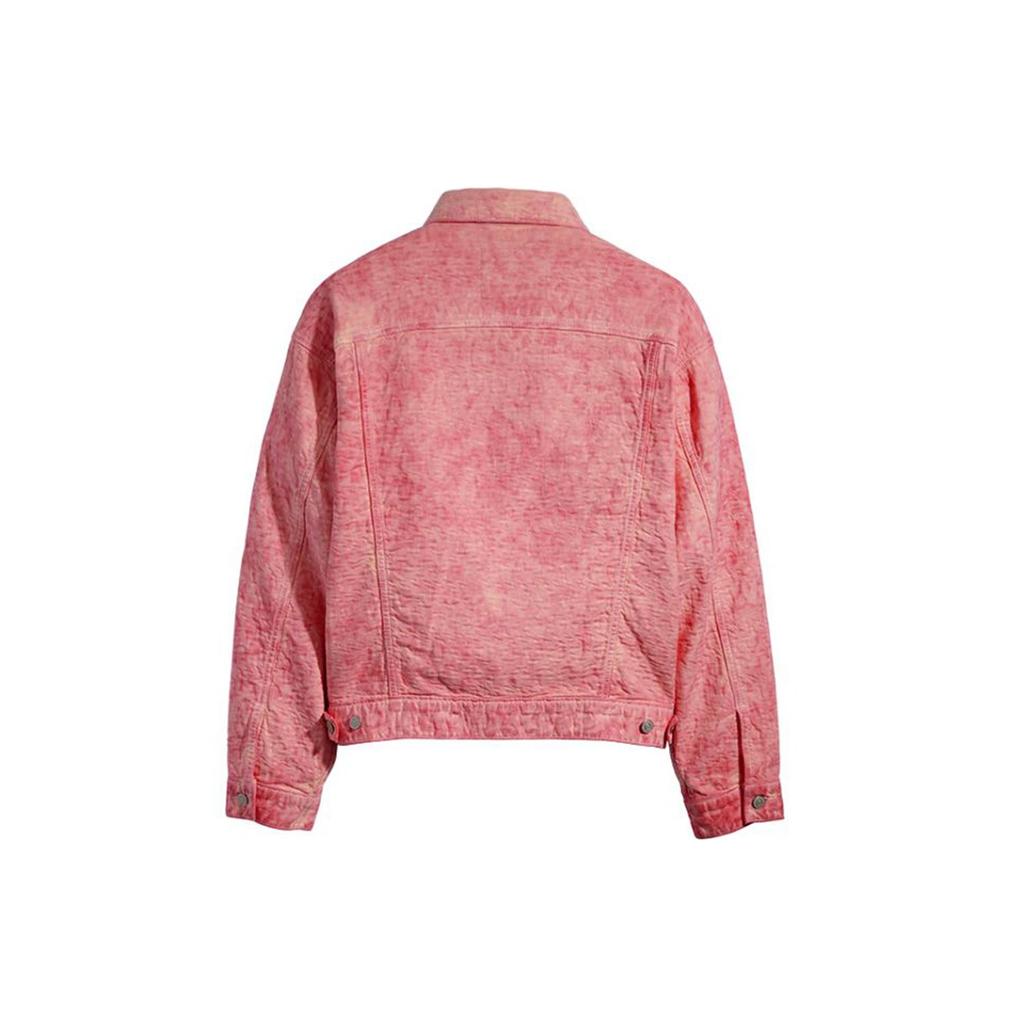 Levis X Stussy Dyed Jacquard Trucker Jacket Pink Unisex Outerwear A52160000