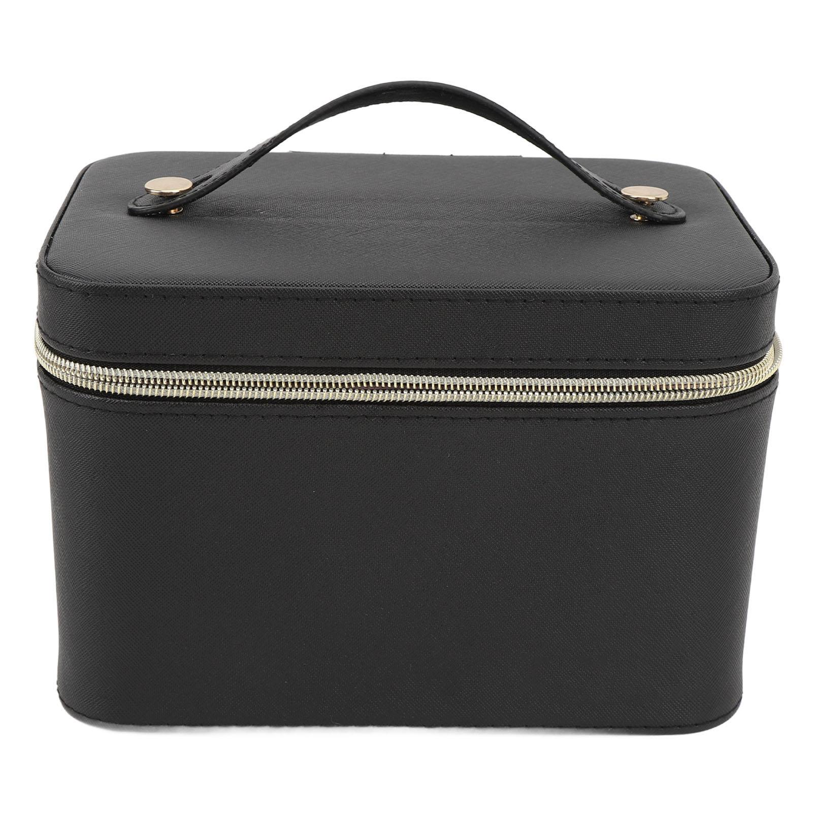 

Изысканная косметичка с зеркалом большой вместимости из ПУ кожи дышащая портативная косметичка с