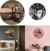 Minimally Retro Elvis Presley Patterned Wall Clock For Living Room Decor