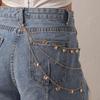Butterfly Charm Waist Chain Street Pants Multi Layer Punk Hook Trousers Jewelry for Men Ladies