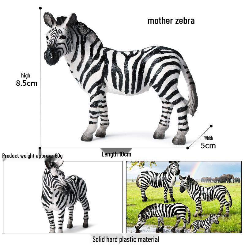 Realistic Wild Animal Models: Rhino, Hippo, Panda, Jaguar, Lion, Camel Cognitive Toys for Children