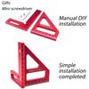 Woodworking Square Protractor Aluminum Alloy Miter Triangle Ruler High Precision Layout Measuring Tool for Engineer Carpent