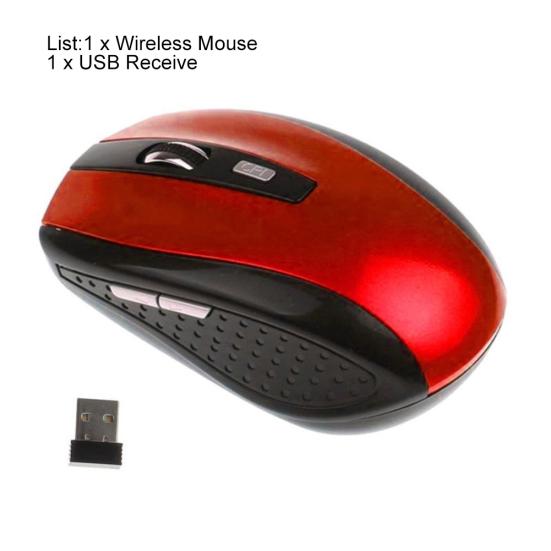 Souris de jeu sans fil 1200DPI 2.4GHz, récepteur optique USB, pour PC et ordinateur portable