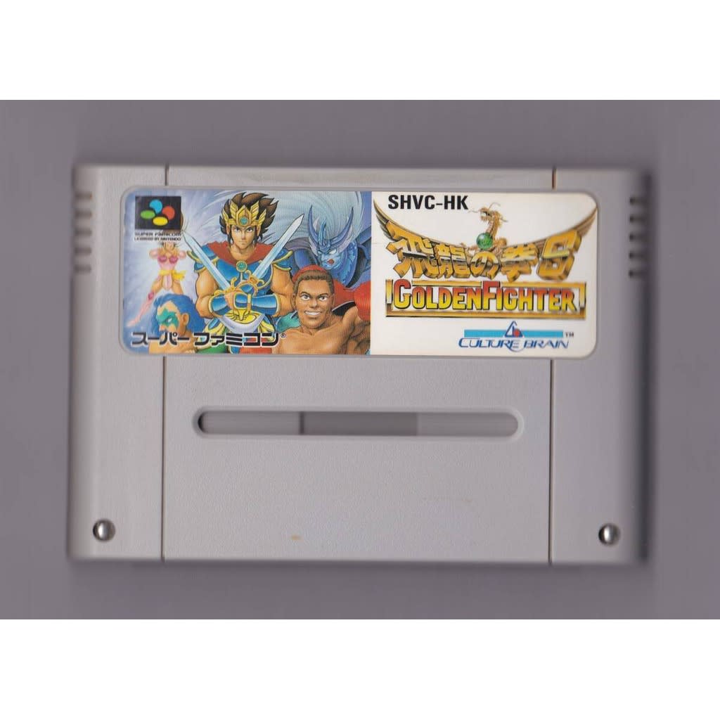 Used Ultimate Fighter (Hiryuu no Ken S - Golden Fighter) SFC SNES Super Famicom SHVC-HK tested working Nintendo Action Culture Brain NTSC-J Cartridge