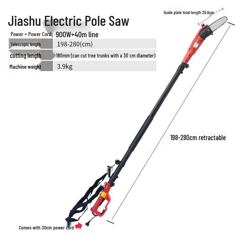

Electric Telescopic Pole Saw CN plug (adapter included)