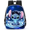 Stitch Peripheral Anime Backpack Men'S And Women'S School Bags