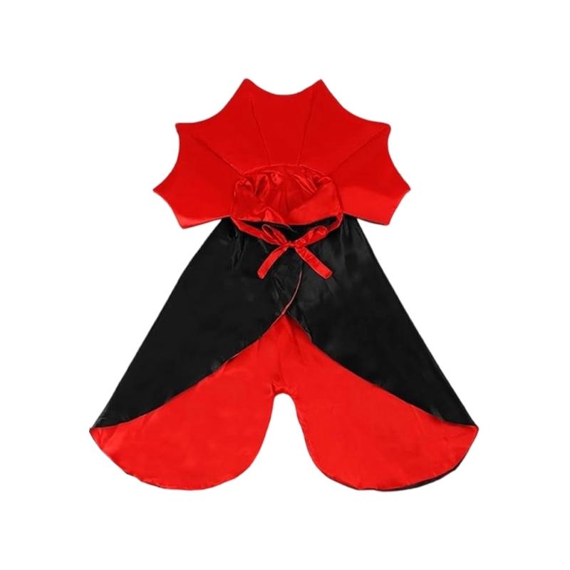 Holiday Pet Vampires Cloak Halloween Pet Costume With Adjustable Neck Tie For Small To Large Dog Festival Dressingup Capes