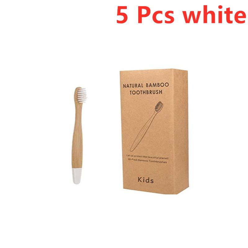 New Organic Children's Bamboo Toothbrush Ten Colors Soft Fibre Bristles Biodegradable Handle Eco Friendly Kids Toothbrushes
