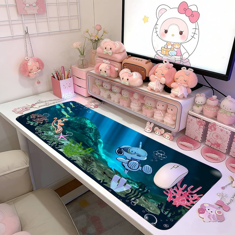 Classic Cartoon S-sNOopyS Kawaii Mouse Pad Computer Mat Deskpad Laptop Keyboard Mat Office Large Landscape Mousepad