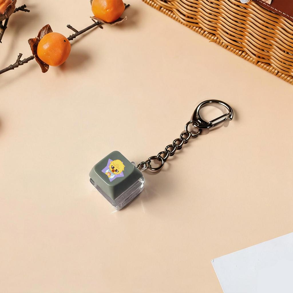 Stray Kids Keycap Keychain, Cute Cartoon Characters Keyboard Keychain Pendant, STAY Fans Stress Relief Bag Charm