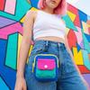 Stylish Portable Storage Bag Portable Zipper Earphone Case Compact Small Hanging Bag  Daily